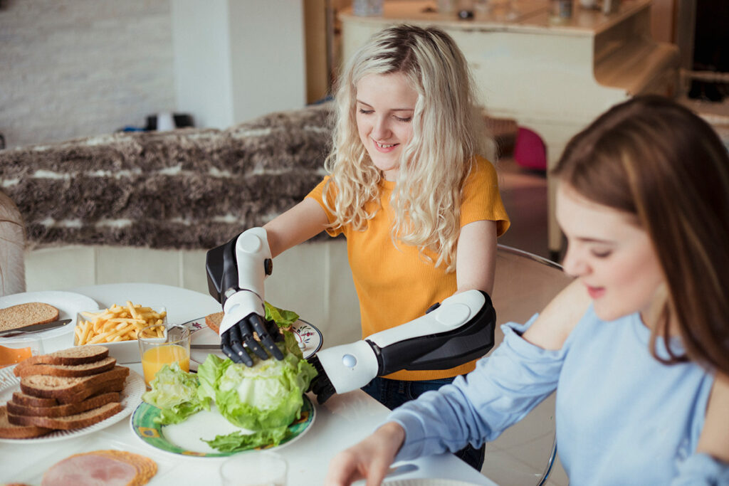 Reablement Making Sandwiches With Friends